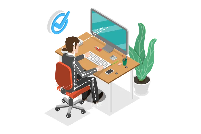 Right Spine Seat Position  Illustration