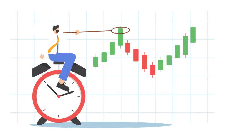Right time to buy stock  Illustration