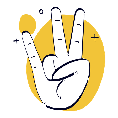 Ring Finger Hand Gesture  イラスト