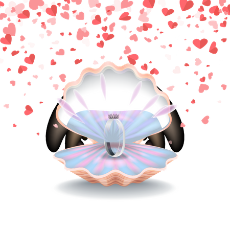 Ring In Conch  일러스트레이션