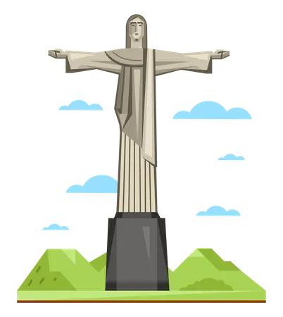 Río de janeiro en brasil  Ilustración