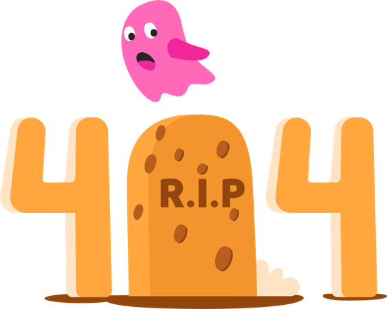 RIP 404  Illustration