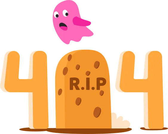 RIP 404  Illustration