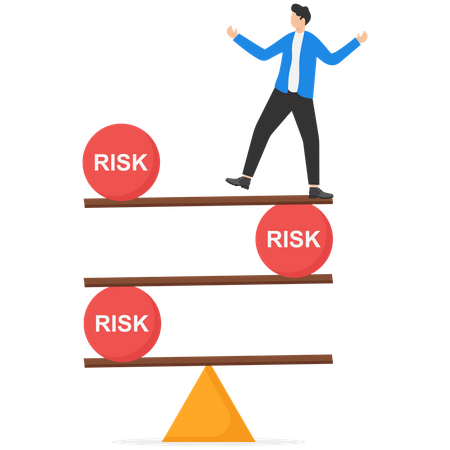 Risco nos negócios  Ilustração