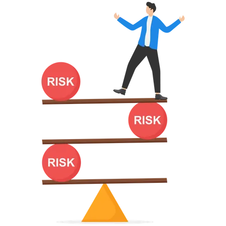 Risco nos negócios  Ilustração