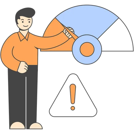 Risikomanagementanalyse nach Mitarbeiter  Illustration