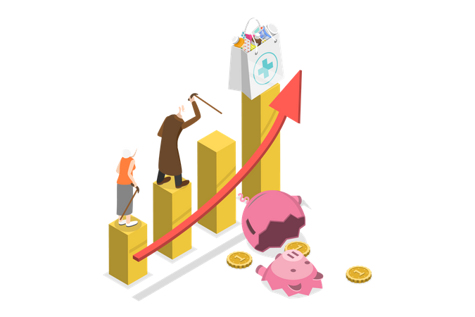 Rising Medicine Costs  Illustration