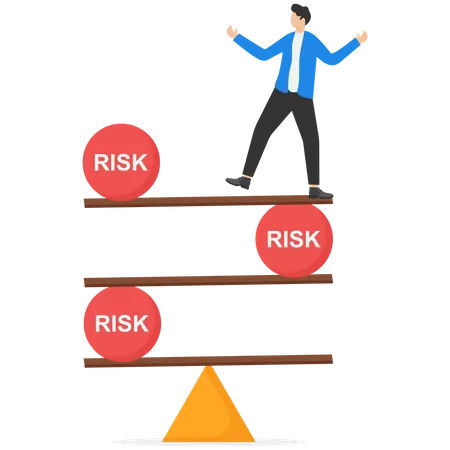 Risk In Business Concept Vector Illustration Illustration
