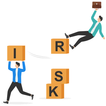 Landing Page Template Of Risk Management Vector Illustration Illustration