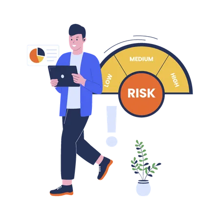Vector Illustration Of Risk Management Concept Risk Assessment Business And Investment Flat Design Illustration Illustration