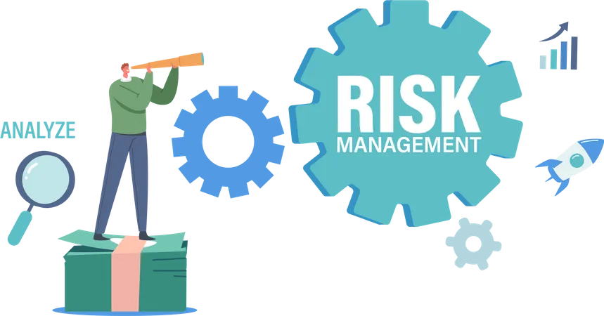 Risk Management Inscription  Illustration