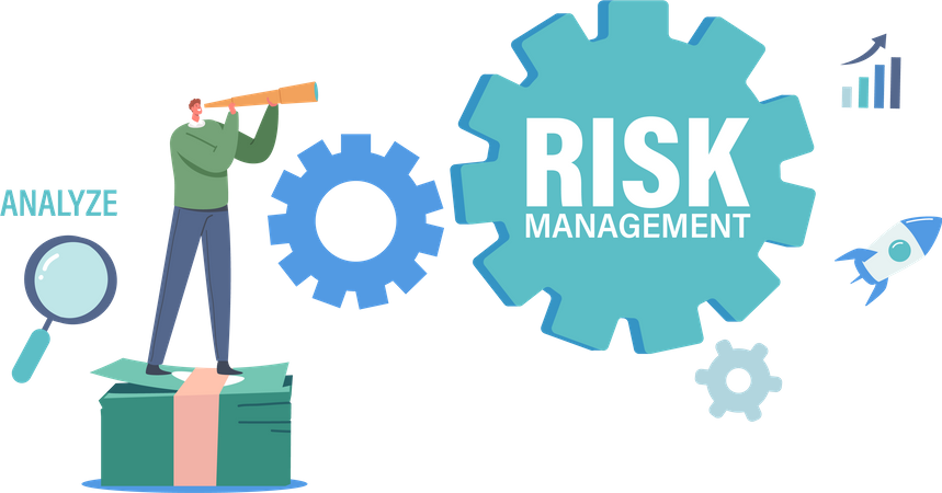 Risk Management Inscription  Illustration