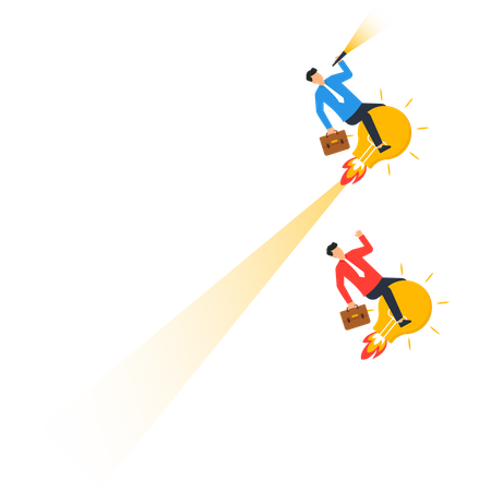 Rivalry Against Competitors  Illustration