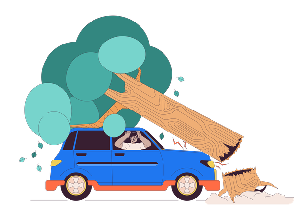 Road accident  Illustration