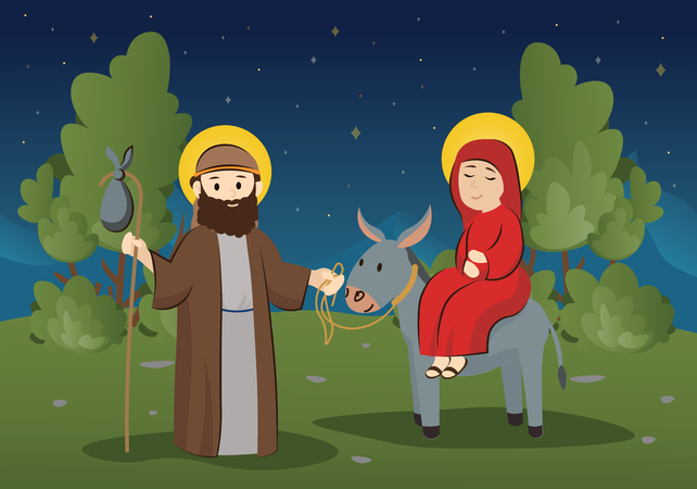 Road to Bethlehem  Illustration