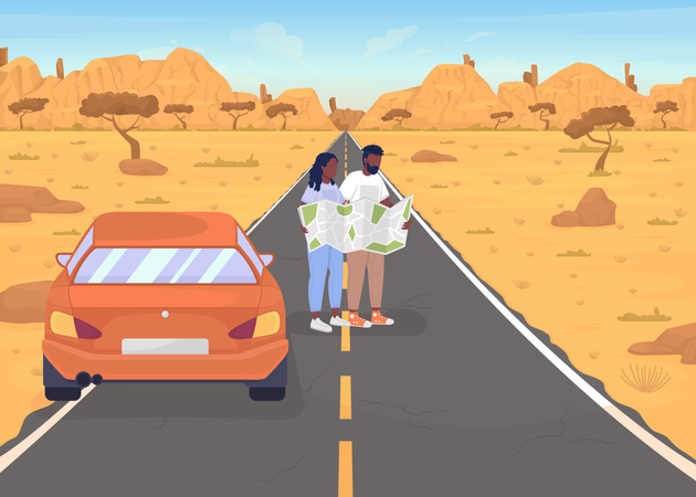 Road trip Illustration