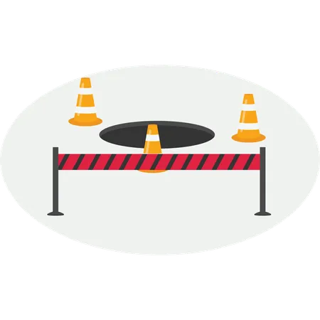 Road Warning Sign  Illustration