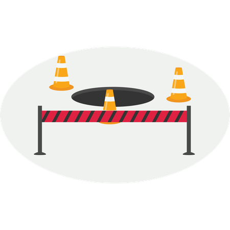 Road Warning Sign  Illustration