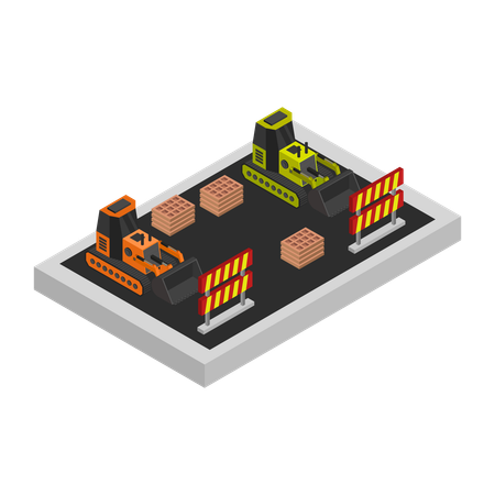 Road Work  Illustration