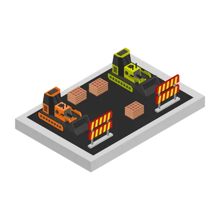 Road Work  Illustration