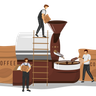 free coffee beans illustrations