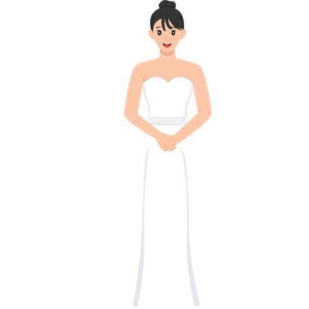 Robe de mariée formelle  Illustration