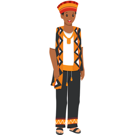 Robe de mariée africaine  Illustration