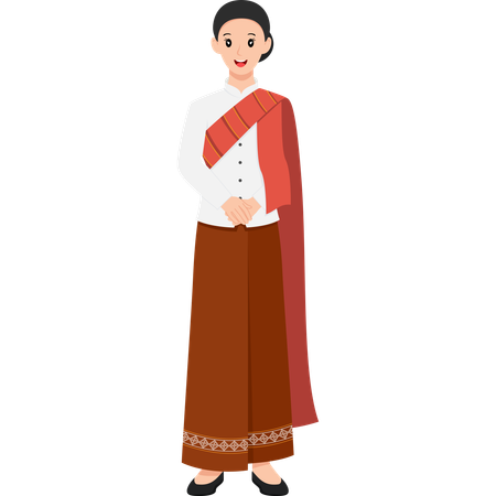 Robe de mariée thaïlande  Illustration