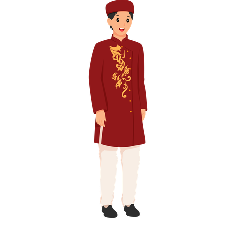 Robe de mariée vietnamienne  Illustration