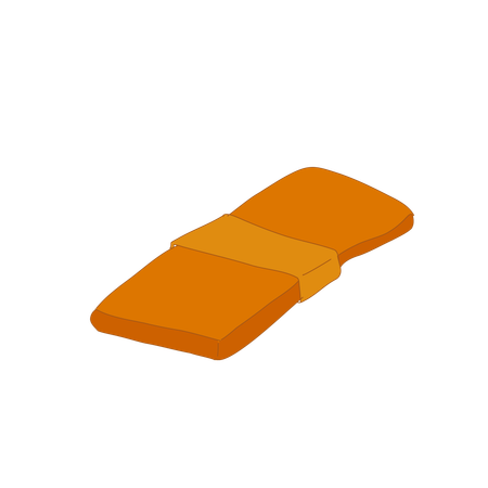Robe sacrée orange utilisée lors des cérémonies du temple  Illustration