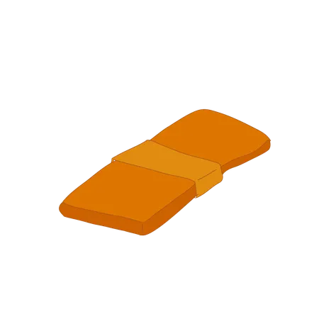 Robe sacrée orange utilisée lors des cérémonies du temple  Illustration