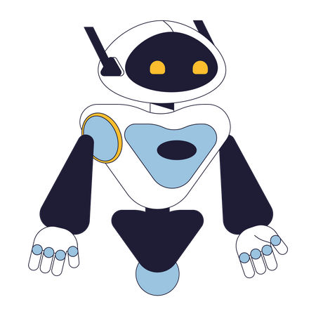 Robot androïde  Illustration