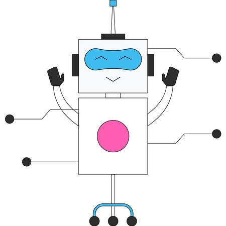 Robot artificiel intelligent  Illustration