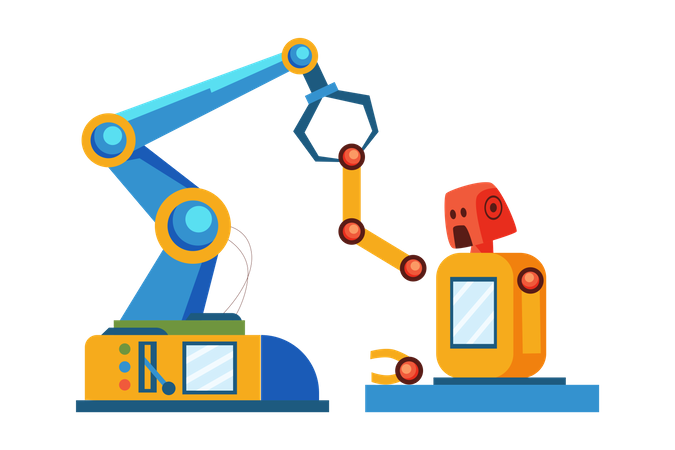 Robot Assembly  Illustration