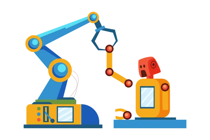 Robot Assembly  Illustration