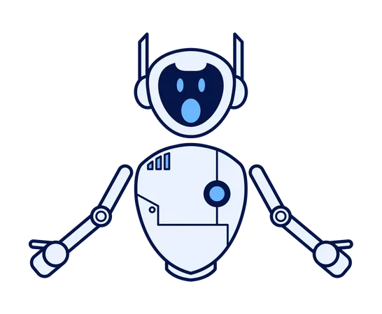 Robot choqué  Illustration