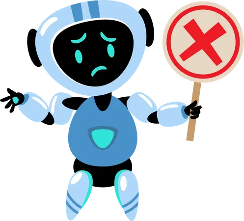 Mascota Robot Personaje Robot Ilustracion Robot Gesto Robot Ilustración
