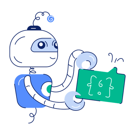 Robot de programación  Ilustración