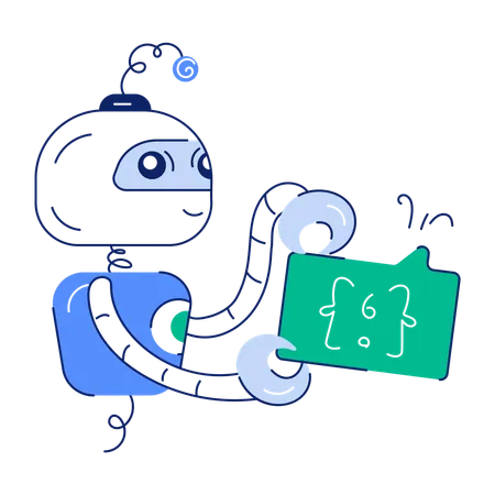 Robot de programación  Ilustración