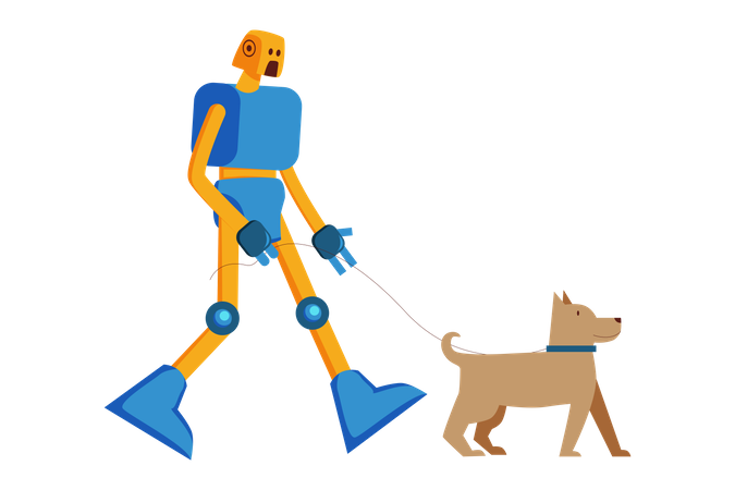 Robot de soin des animaux  Illustration