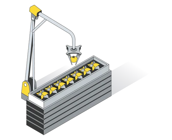 Robot de dispositivo agrícola inteligente  Ilustración