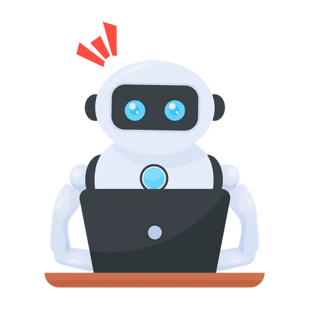 Robot Employee  Illustration