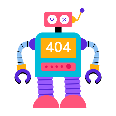 Robot error  Illustration