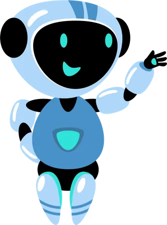 Robot Mascot Robot Character Robot Illustration Robot Gesture 일러스트레이션