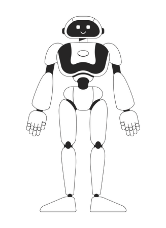 Robot humanoide  Ilustración