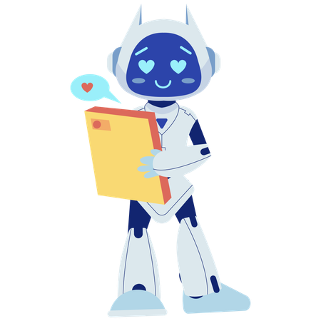 Robot in Love  Illustration