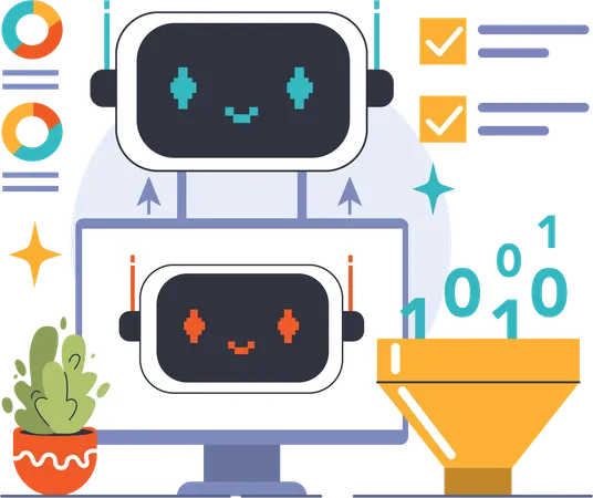 Robot industriel  Illustration