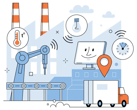 Robot Manufacture technology  Illustration