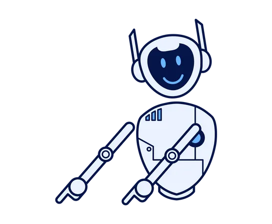 Robot Androide Blanc Illustration