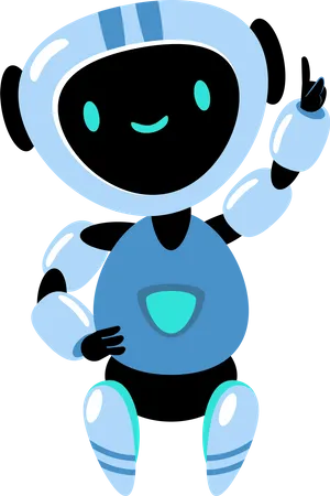 Robot Mascot Robot Character Robot Illustration Robot Gesture Illustration